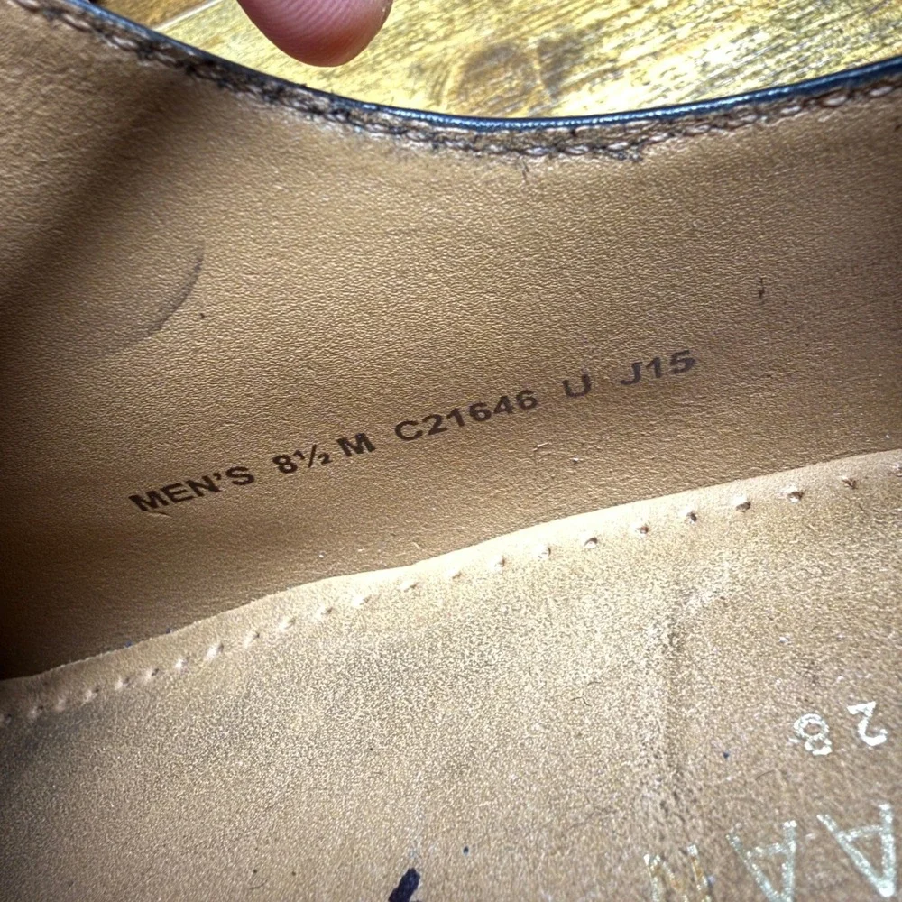 Cole Haan Harrison Grand C21646 Black Leather Cap Toe Oxford Mens 8.5‎ M